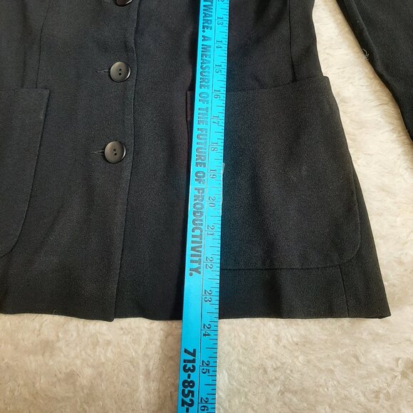 Bebe Women's Black Five Buttons Blazer Size 2 - Picture 5 of 8